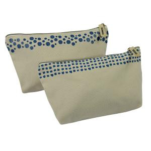 Puzdro na perá DONAU, Modrá potlač