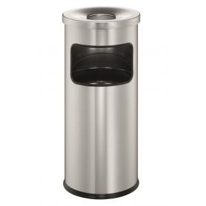 Kôš s popolníkom 17 ℓ strieborný