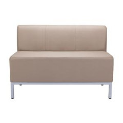 Dvojkreslo Steve, celoalnen, . 118 cm, zdravotncka ekokoa 096, siv kontrukcia 