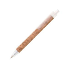 Gukov pero KORK s povrchom z korku biele