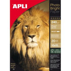 Fotopapier 10x15cm APLI Bright, 240g, 20 hrkov