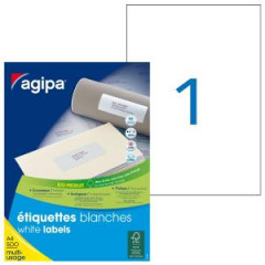 Etikety univerzlne 210x297mm Agipa A4 500 hrkov 