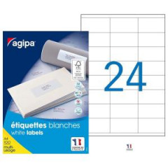 Etikety univerzlne 70x36mm Agipa A4 100 hrkov 