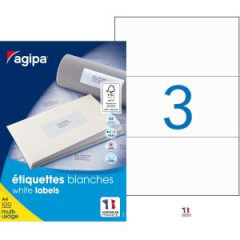 Etikety univerzlne 210x99mm Agipa A4 100 hrkov 