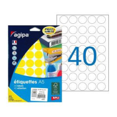 Etikety kruhov 24mm Agipa A5 lt 