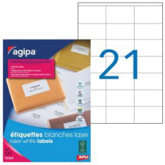 Etikety laser 70x42mm Agipa A4 100 hrkov 