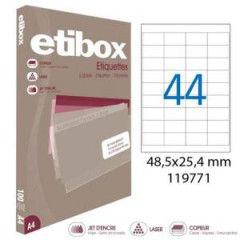 Etikety univerzlne 48,5x25,4mm Etibox A4 100 hrkov