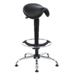 Pracovn� stoli�ka 1290 T SELLA s klz�kmi +v��kovo nastavi�. extend, �ierna 