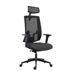 Kancelrska stolika LAPEL Alu PDH, podrky, BN6 antracit 