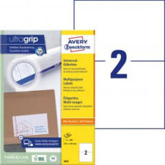 Etikety univerzlne 210x148mm Avery A4 100 hrkov 