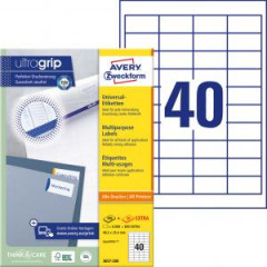 Etikety univerzlne 48,5x25,4mm Avery A4 100 hrkov 