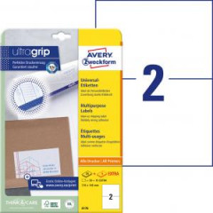 Etikety univerzlne 210x148mm Avery A4 25+5 hrkov 