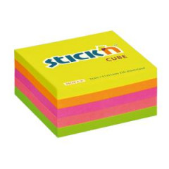 Samolepiaci bloek mini, 51x51 mm, neon mix 
