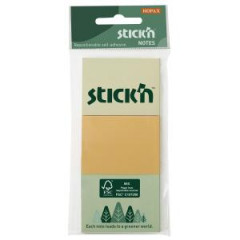 Samolepiaci bloek, 38x51 mm, mix pastelovch farieb, 3x100 lstkov 