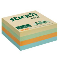 Samolepiaci bloek 76x76mm lny mix pastelovch farieb 400 lstkov 