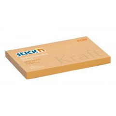 Samolepiaci bloek Kraft, 76x127 mm, prrodn hned 