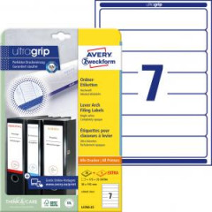 Etikety univerzlne na zakladae 38 x 192 mm Avery A4 25+5 hrkov 