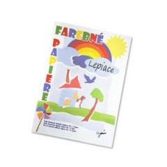 Farebn papier samolepiaci A4 8-hrkov 