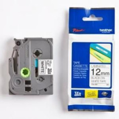Samolepiaca pska Brother TZe-S231 12 mm biela/ierna 