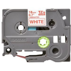 Samolepiaca pska Brother TZe-242 18 mm biela/erven 