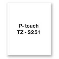 Samolepiaca pska Brother TZe-S251 24 mm biela/ierna 