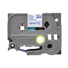 Samolepiaca pska Brother TZe-253 24 mm biela/modr 