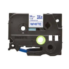 Samolepiaca pska Brother TZe-263 36 mm biela/modr 