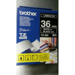 Samolepiaca pska Brother TZe-365 36 mm ierna/biela 
