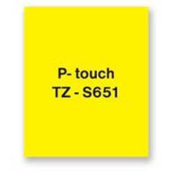 Samolepiaca pska Brother TZe-S651 24 mm lt/ierna 