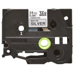 Samolepiaca pska BrotherTZe-M951 24 mm strieborn/ierna 