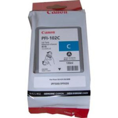 Atramentov npl Canon PFI-102C pre iPF 500/600/700 LP17/24 cyan (130 ml) 