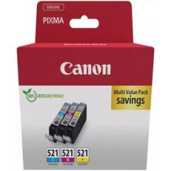 Atramentov npl Canon CLI-521 pre MP540/620/630/980/iP3600/4600 multipack C/M/Y 