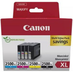 Atramentov npl Canon PGI-2500 pre MAXIFY iB4050/MB5050/MB5350 XL multipack BK/C/M/Y 