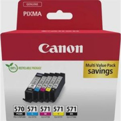 Atramentov npl Canon PGI-570PGBK+ CLI-571 BK/C/M/Y multipack pre MG 5750/5751/6850 
