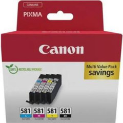 Atramentov npl Canon CLI-581 BK/C/M/Y multipack pre TS6150/TS8150/TR7550 (4*5,6ml) 