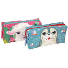 Puzdro na perá DONAU Lama a Tuleň, mix motívov, 6 ks 