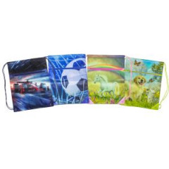 Vrecko na prezuvky DONAU, mix motívov, 8ks 