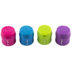 Strúhadlo dvojité s viečkom DONAU pre pravákov, mix farieb, displej 12 ks 