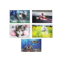 Laminovaná podložka na písanie DONAU, 55x35 cm, 5 motívov 