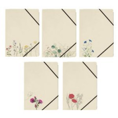 Kartónový obal lepenkový s gumičkou DONAU A4, 300 g/m², 3 preklápacie chlopne, 5 motívov 