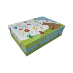 Krabica na školské potreby DONAU pre formáty A4, Medveď 