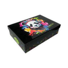 Krabica na školské potreby DONAU pre formáty A4, Panda 