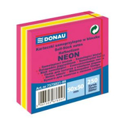 Samolepiaci bloek Donau nenov 50x50mm 250l ruov 