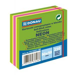 Samolepiaci bloek Donau nenov 50x50mm 250l zelen 