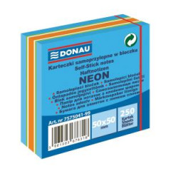 Samolepiaci bloek Donau nenov 50x50mm 250l modr 