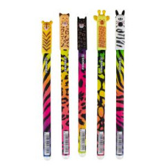 Gélové pero DONAU 0,7 mm, Neon Safari, vymazateľné, display 50 ks 