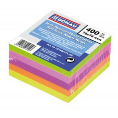 Samolepiaci bloek Donau neonov farby 76x76mm 