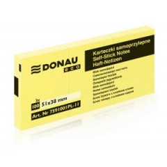 Samolepiaci bloek Donau ECO lt 38x51mm /3x100 