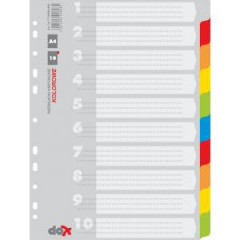 Kartnov rozraova Office Products 10-dielny farebn 