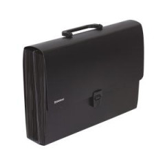 Box na dokumenty PP harmonikov s rukou A4 ierny 